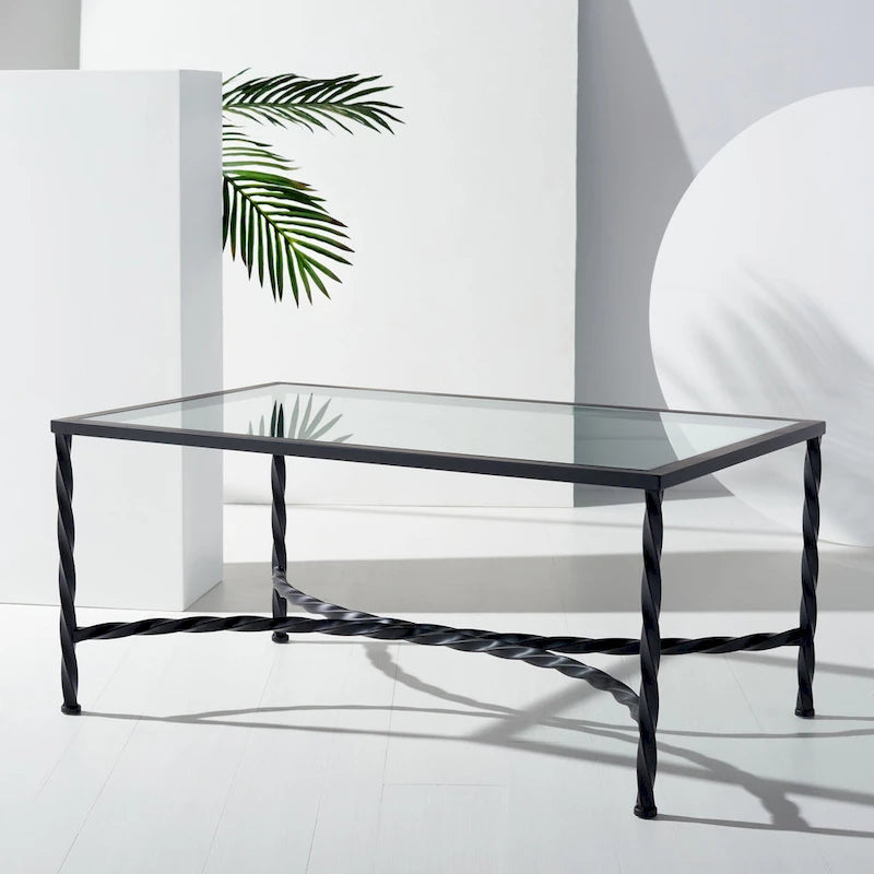 Table basse en verre 40L x 24P x 18H
