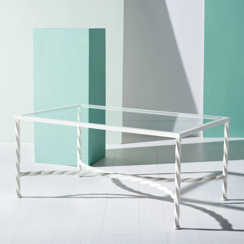 Table basse en verre 40L x 24P x 18H