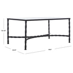 Table basse en verre 40L x 24P x 18H