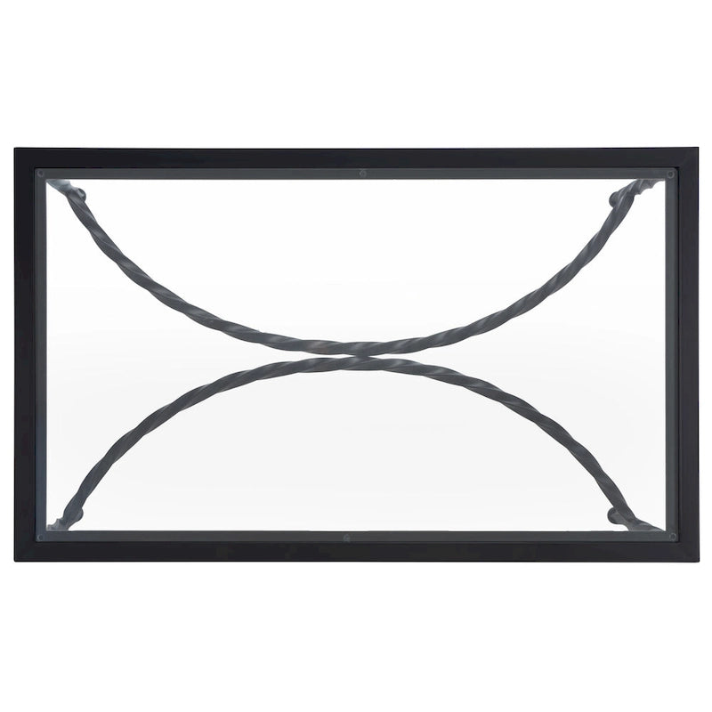 Table basse en verre 40L x 24P x 18H