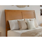 Lit plateforme Andorra avec pied de lit à panneau et lit gigogne double XL