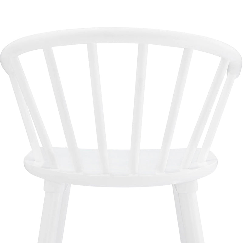 Tabourets de bar hauteur comptoir 61 cm avec cadre en bois massif et dossier à fuseaux pour îlot de cuisine