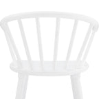 Tabourets de bar hauteur comptoir 61 cm avec cadre en bois massif et dossier à fuseaux pour îlot de cuisine