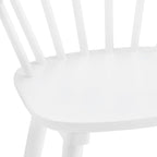 Tabourets de bar hauteur comptoir 61 cm avec cadre en bois massif et dossier à fuseaux pour îlot de cuisine