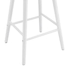 Tabourets de bar hauteur comptoir 61 cm avec cadre en bois massif et dossier à fuseaux pour îlot de cuisine