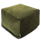 Pouf ottoman en velours pour l'intérieur