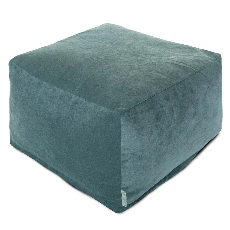 Pouf ottoman en velours pour l'intérieur