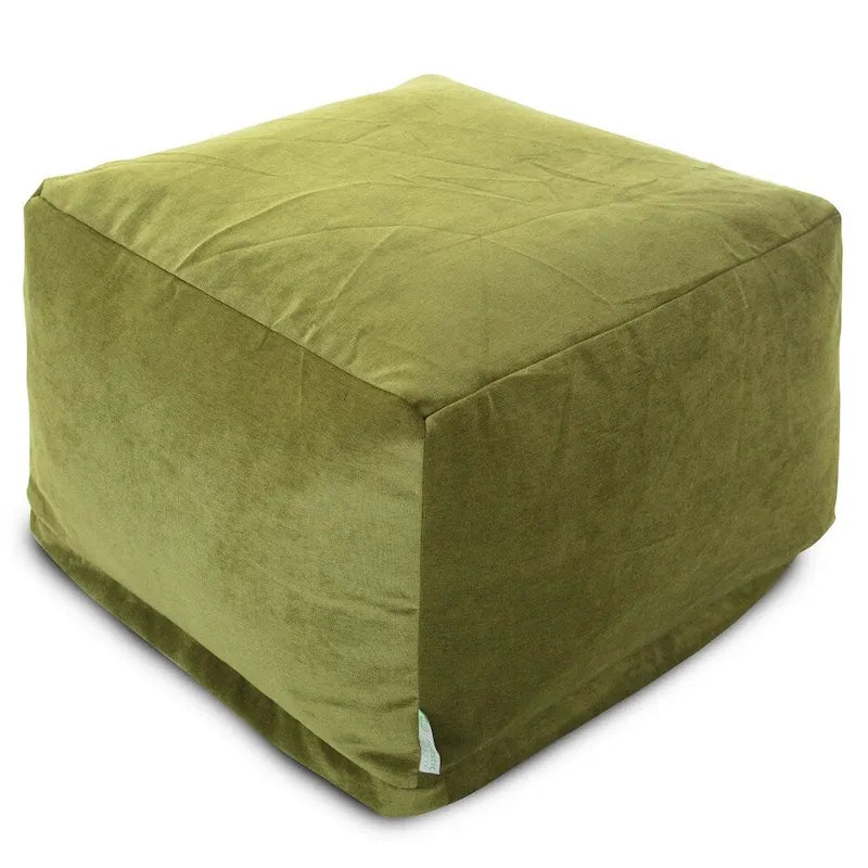 Pouf ottoman en velours pour l'intérieur