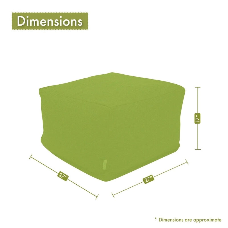 Pouf ottoman en velours pour l'intérieur