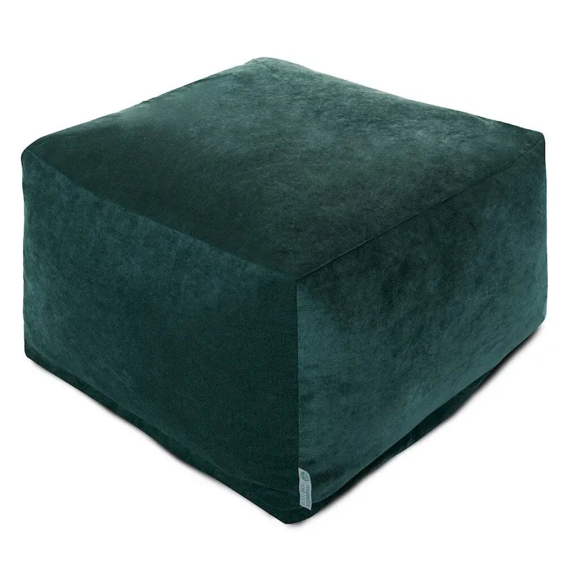 Pouf ottoman en velours pour l'intérieur