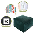 Pouf ottoman en velours pour l'intérieur