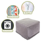 Pouf ottoman en velours pour l'intérieur