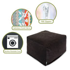 Pouf ottoman en velours pour l'intérieur