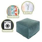 Pouf ottoman en velours pour l'intérieur