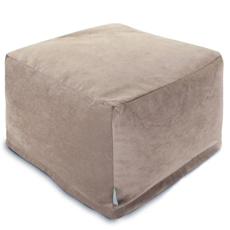 Pouf ottoman en velours pour l'intérieur