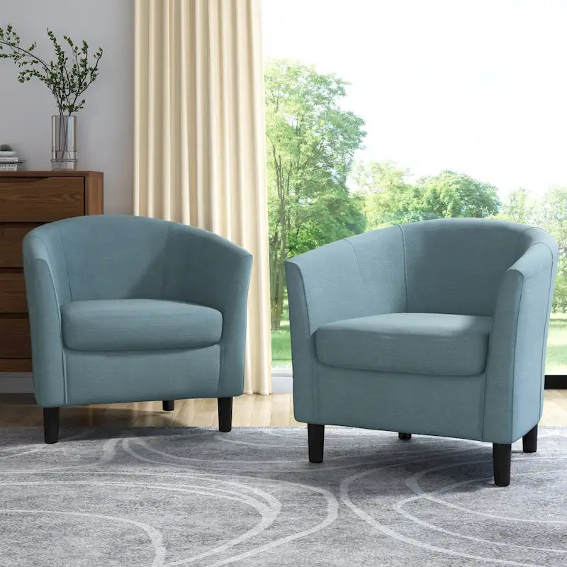 Fauteuil d'appoint moderne rembourré avec pieds en bois