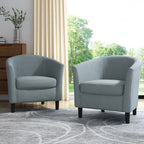 Fauteuil d'appoint moderne rembourré avec pieds en bois