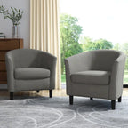 Fauteuil d'appoint moderne rembourré avec pieds en bois