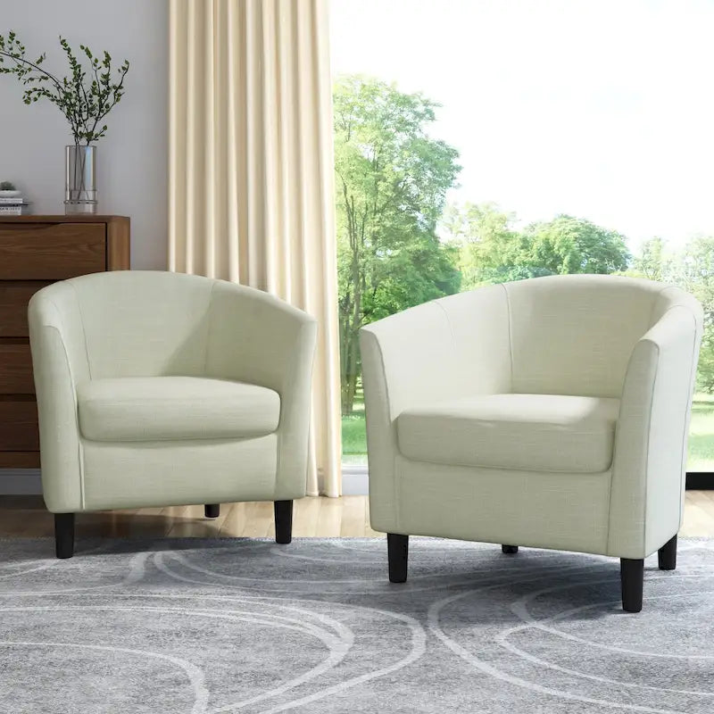 Fauteuil d'appoint moderne rembourré avec pieds en bois