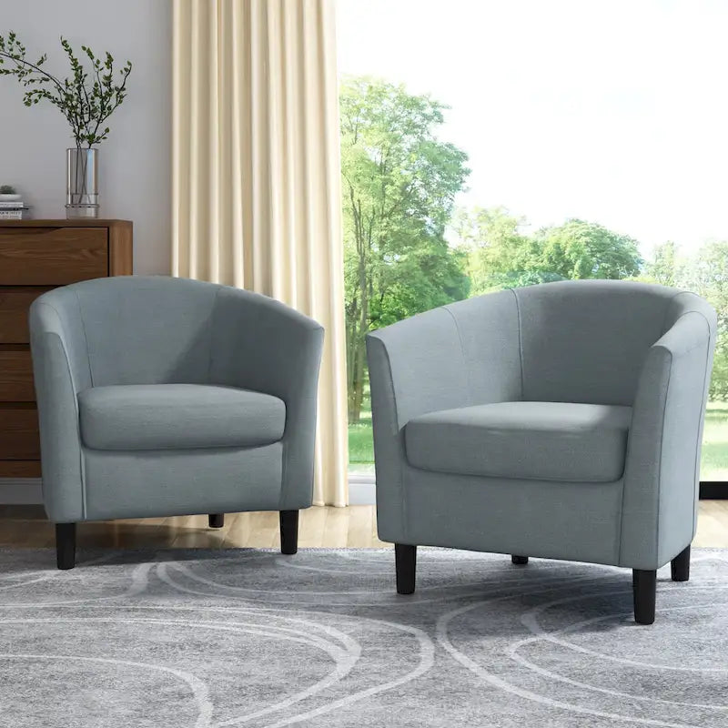 Fauteuil d'appoint moderne rembourré avec pieds en bois