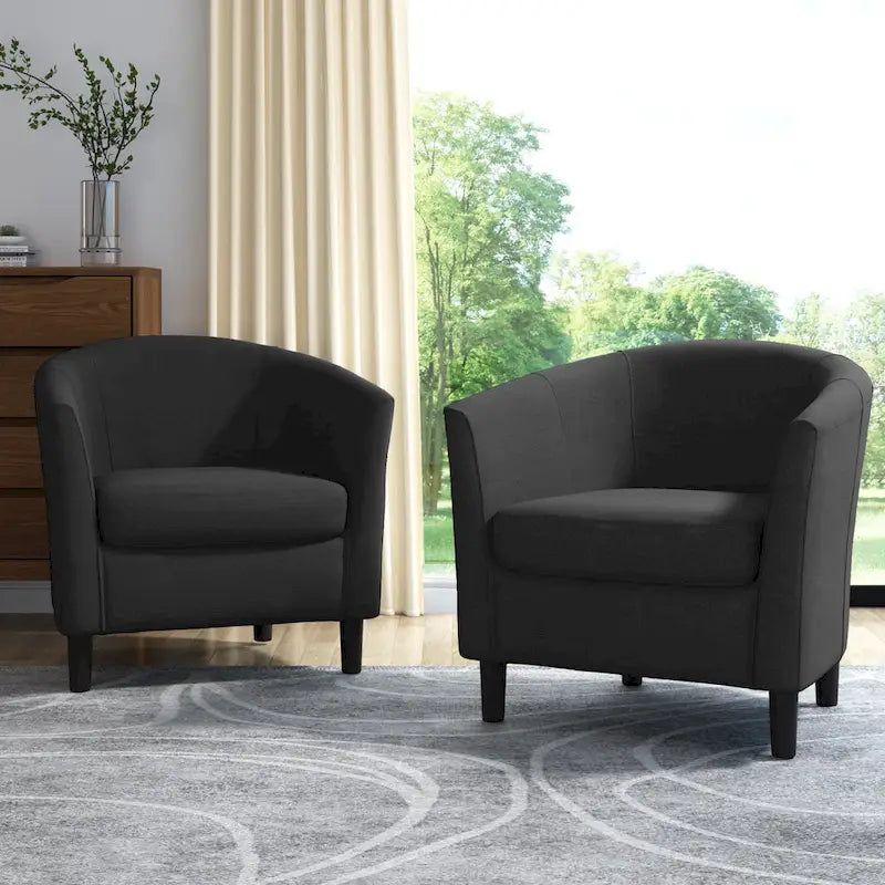 Fauteuil d'appoint moderne rembourré avec pieds en bois