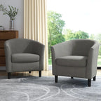 Fauteuil d'appoint moderne rembourré avec pieds en bois