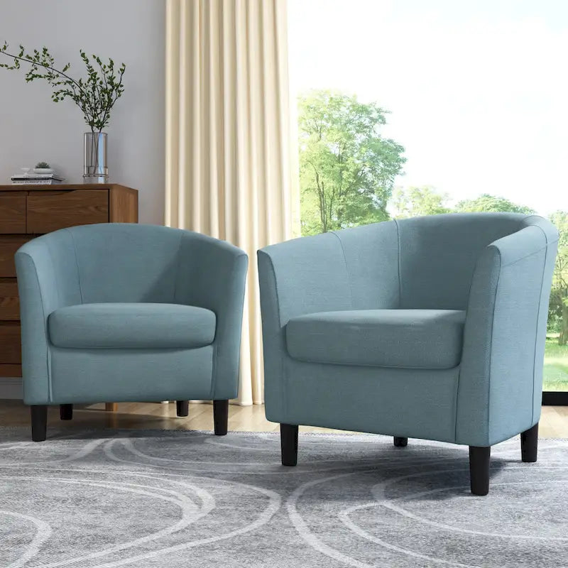 Fauteuil d'appoint moderne rembourré avec pieds en bois