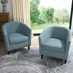 Fauteuil d'appoint moderne rembourré avec pieds en bois