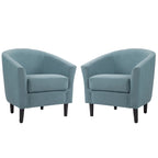 Fauteuil d'appoint moderne rembourré avec pieds en bois