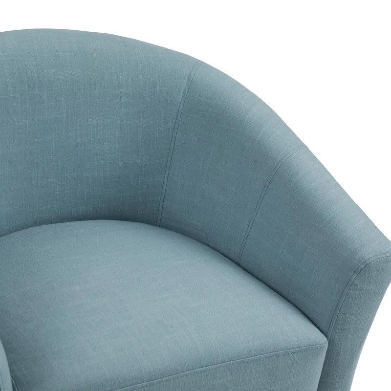 Fauteuil d'appoint moderne rembourré avec pieds en bois