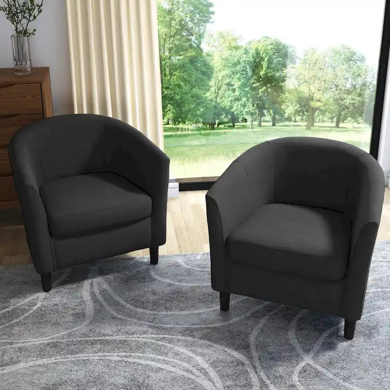 Fauteuil d'appoint moderne rembourré avec pieds en bois