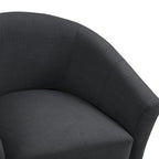 Fauteuil d'appoint moderne rembourré avec pieds en bois