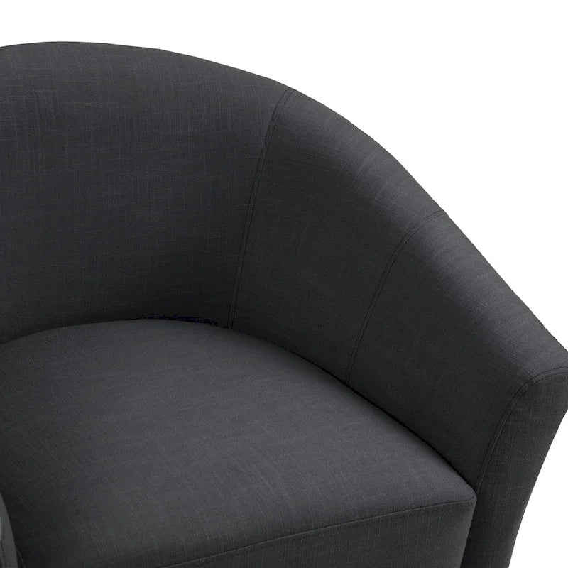 Fauteuil d'appoint moderne rembourré avec pieds en bois