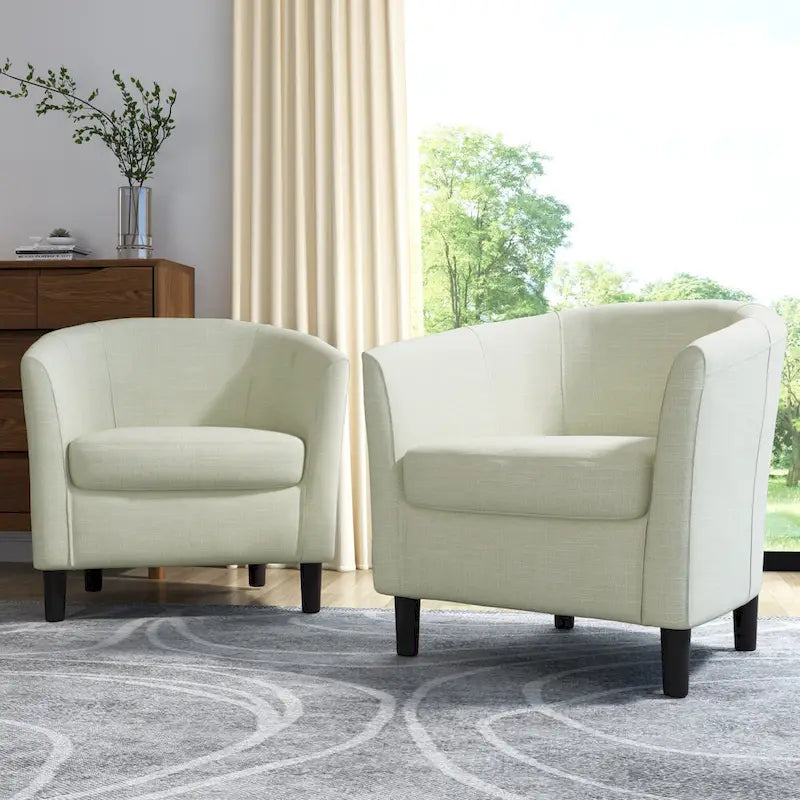 Fauteuil d'appoint moderne rembourré avec pieds en bois