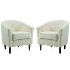 Fauteuil d'appoint moderne rembourré avec pieds en bois