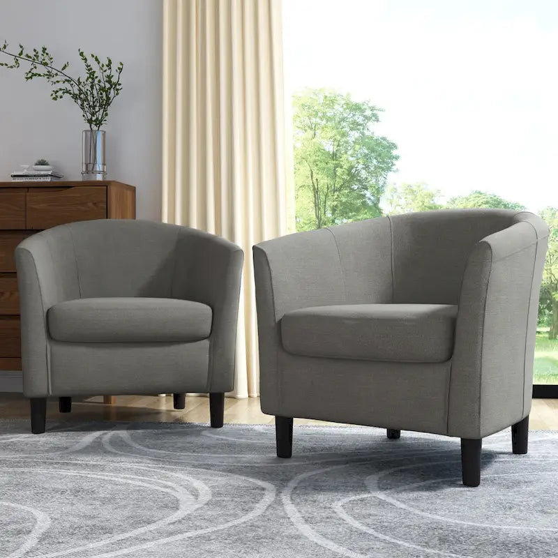 Fauteuil d'appoint moderne rembourré avec pieds en bois