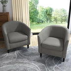 Fauteuil d'appoint moderne rembourré avec pieds en bois