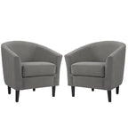 Fauteuil d'appoint moderne rembourré avec pieds en bois