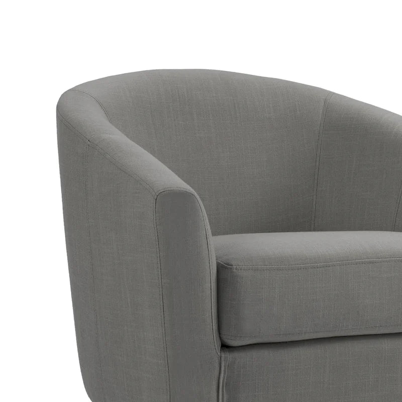 Fauteuil d'appoint moderne rembourré avec pieds en bois