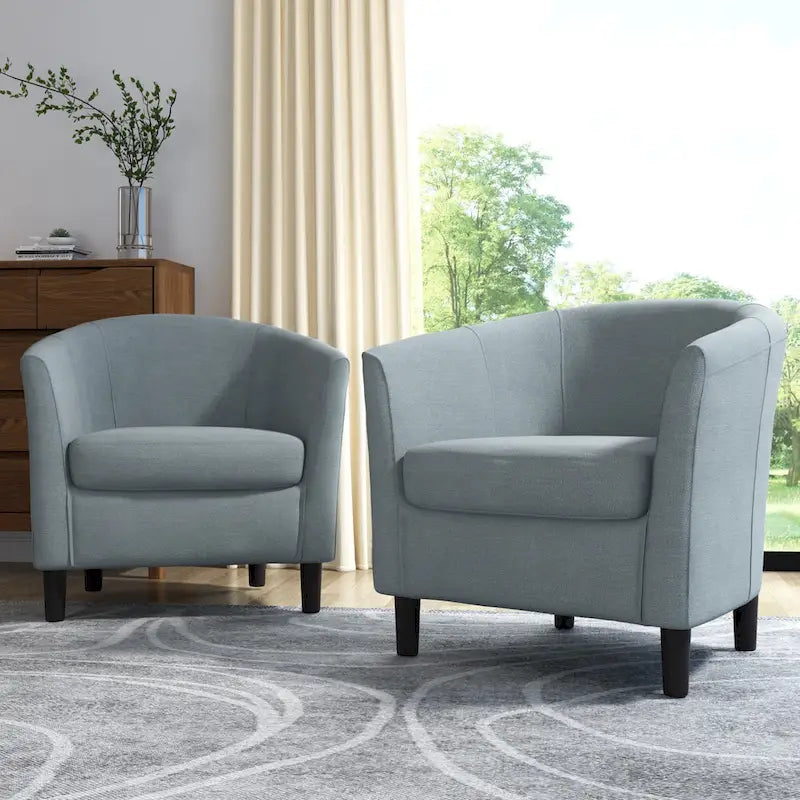 Fauteuil d'appoint moderne rembourré avec pieds en bois