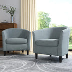 Fauteuil d'appoint moderne rembourré avec pieds en bois