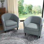 Fauteuil d'appoint moderne rembourré avec pieds en bois