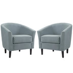 Fauteuil d'appoint moderne rembourré avec pieds en bois