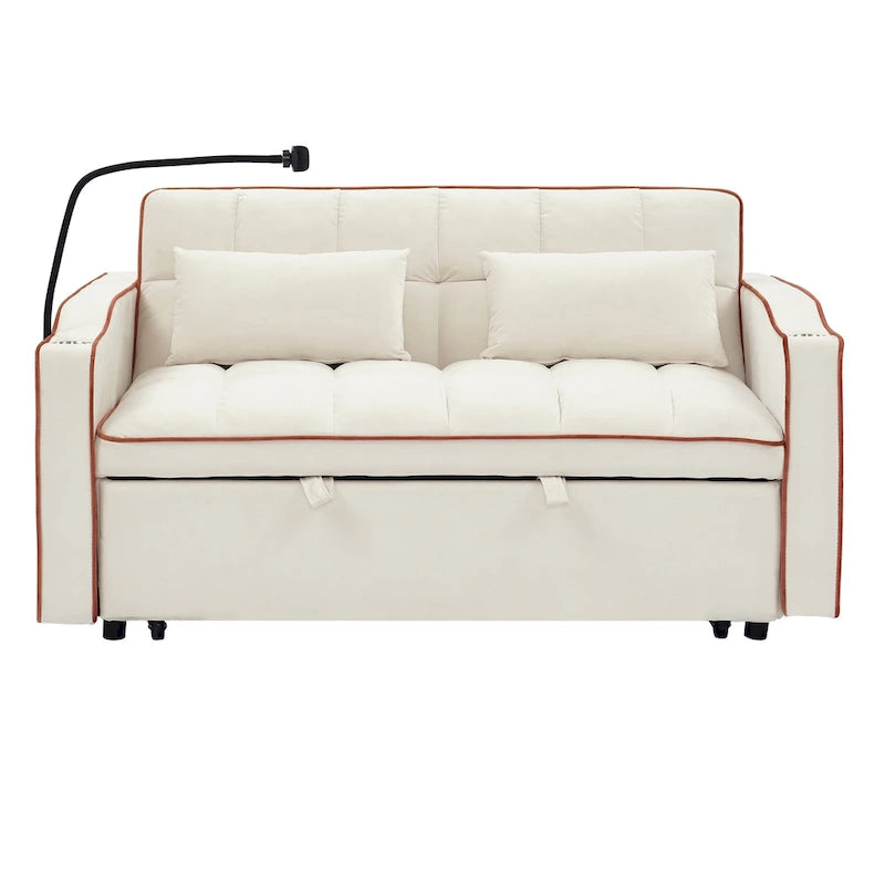 Canapé-lit polyvalent pliable de 140 cm en 3 longueurs