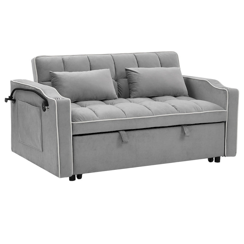 Canapé-lit polyvalent pliable de 140 cm en 3 longueurs