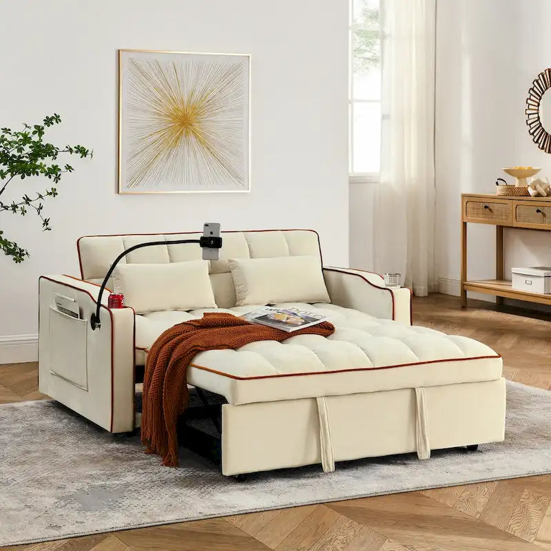 Canapé-lit polyvalent pliable de 140 cm en 3 longueurs