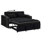 Canapé-lit polyvalent pliable de 140 cm en 3 longueurs