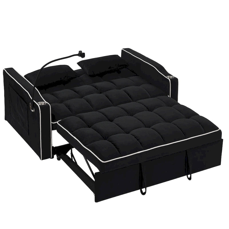 Canapé-lit polyvalent pliable de 140 cm en 3 longueurs