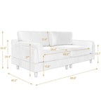 Canapé de 90 pouces avec assise profonde, confortable pour le salon