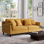 Canapé de 90 pouces avec assise profonde, confortable pour le salon